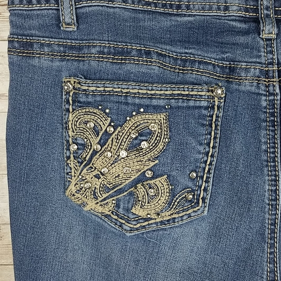 Earl Jeans, 0058, women's straight leg, pocket embellishments, Sz 12 - Picture 6 of 8